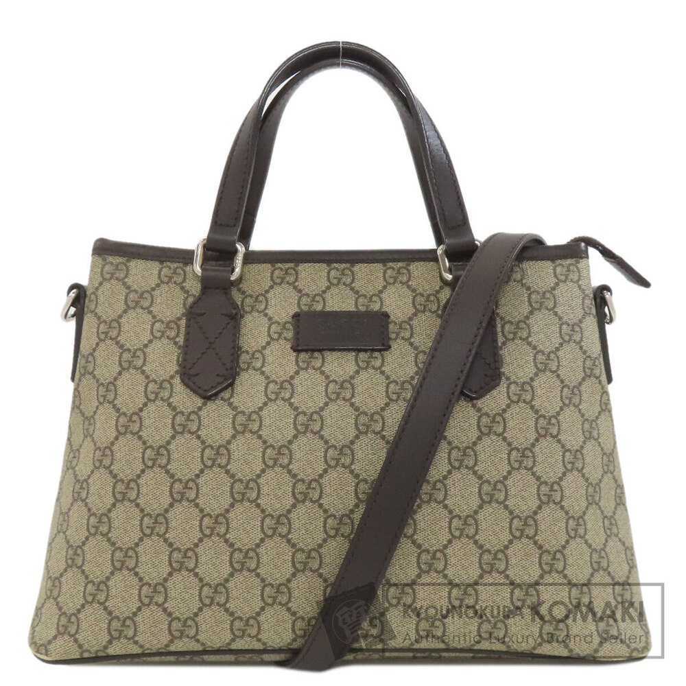 Gucci GG Supreme Handbag Beige Brown